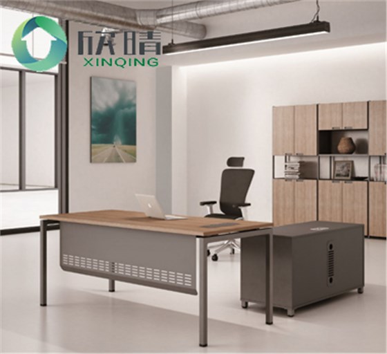 浦东办公家具之钢木结构办公桌GZ-11厂家