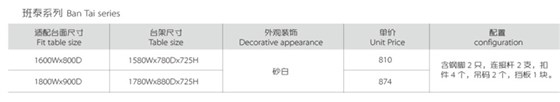 板式办公桌BZ-13